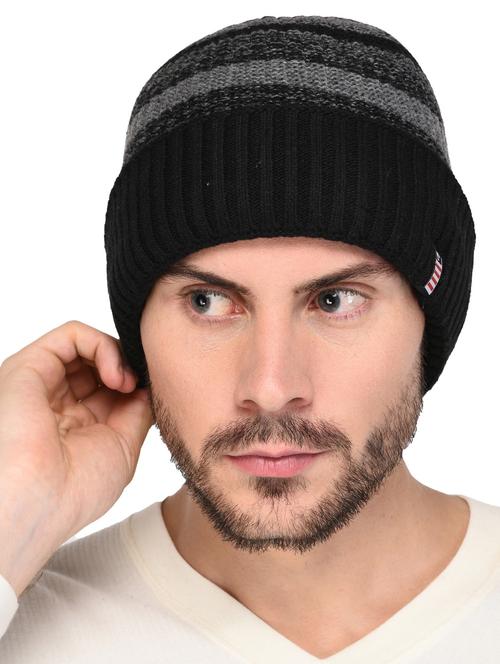 black wool beanie - 15498096 - Standard Image - 1