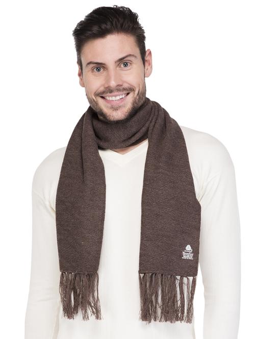 brown wool muffler - 15498109 - Very Small Image - 1