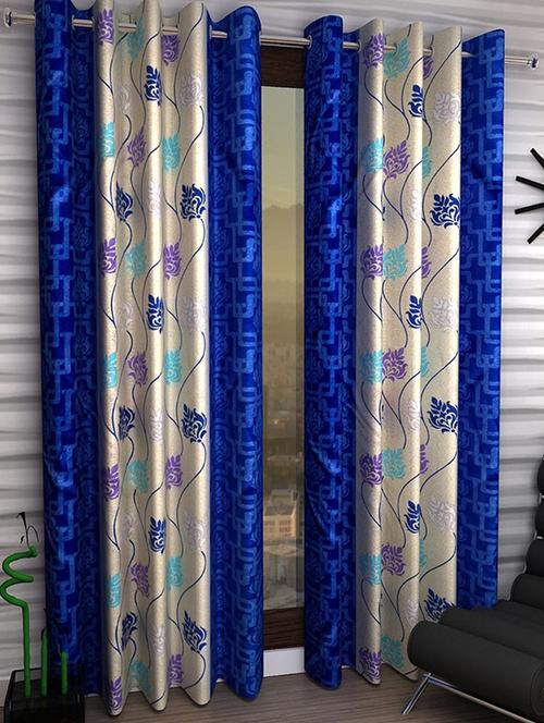 Set of 6 Polyester Long Door Curtains - 15498210 - Standard Image - 1