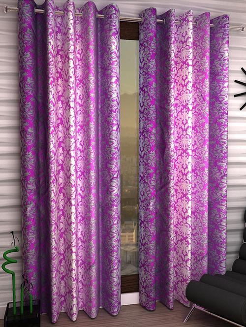 Set of 6 Polyester Long Door Curtains - 15498218 - Standard Image - 1