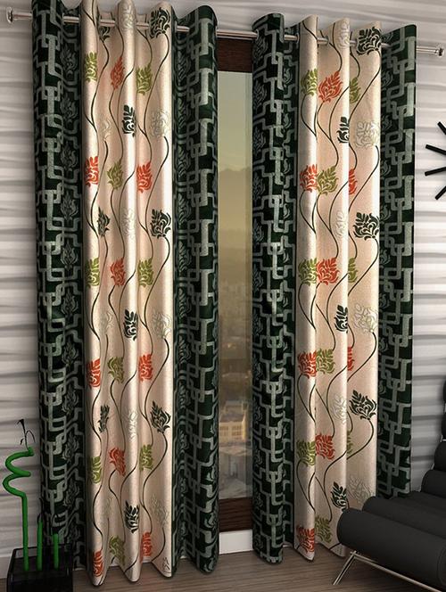Set of 6 Polyester Long Door Curtains - 15498228 - Standard Image - 1
