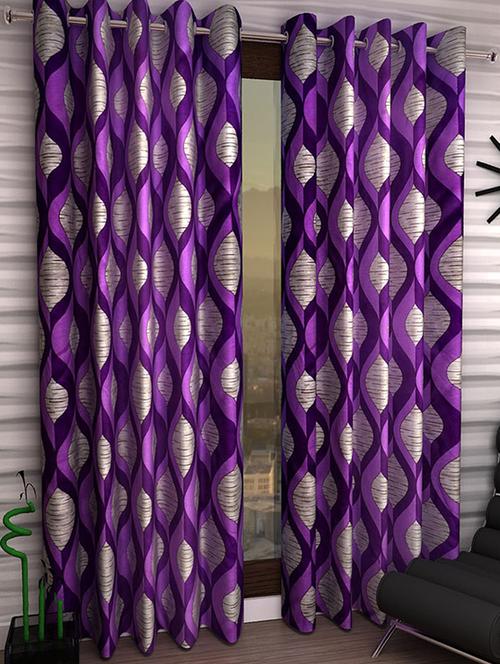 Set of 6 Polyester Long Door Curtains - 15498233 - Standard Image - 1