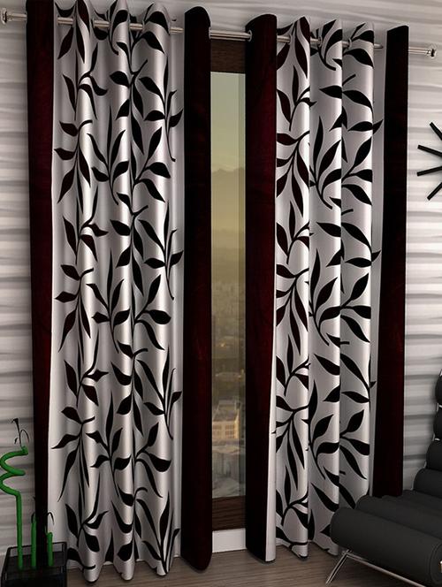 Set of 6 Polyester Long Door Curtains - 15498235 - Standard Image - 1