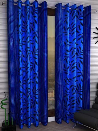 Set of 6 Polyester Long Door Curtains - 15498243 - Very Small Image - 1