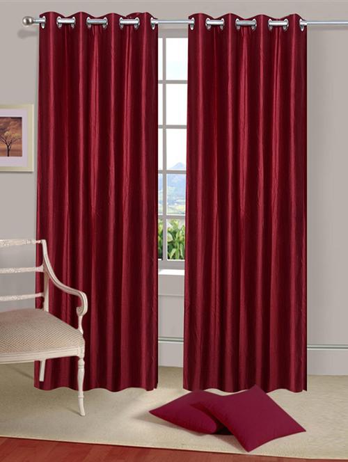 Set of 2 Polyester Long Door Curtains - 15498252 - Standard Image - 1