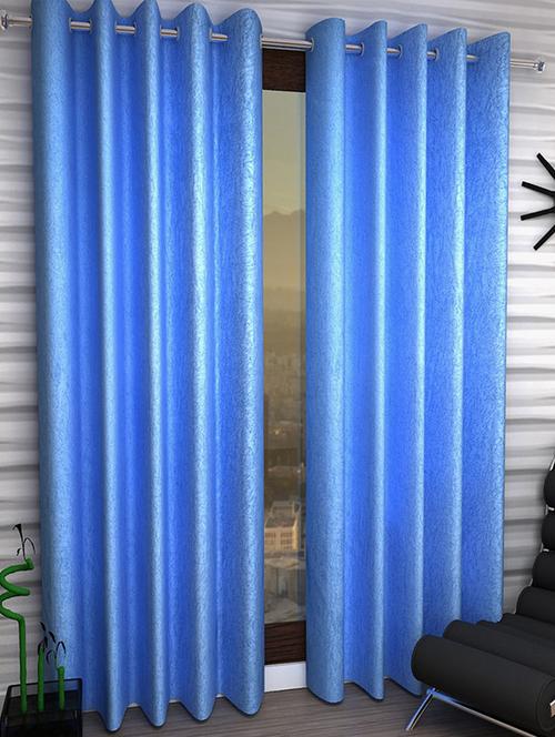 Set of 8 Polyester Long Door Curtains - 15498303 - Standard Image - 1