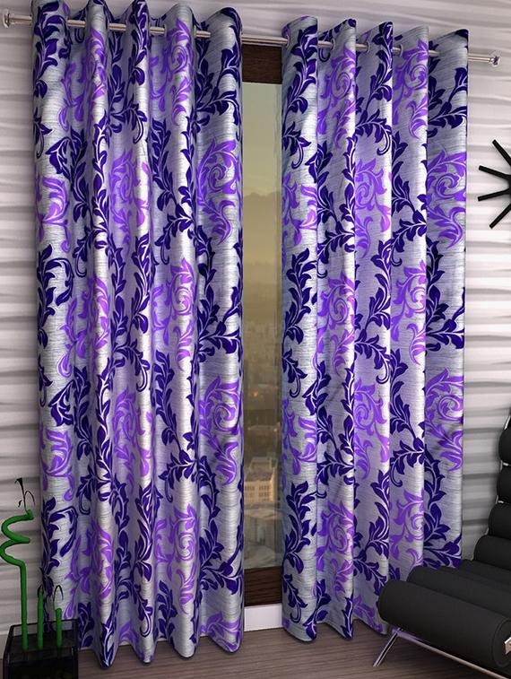Set of 2 Polyester Long Door Curtains - 15498306 - Zoom Image - 1