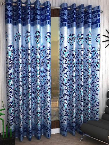 Set of 8 Polyester Long Door Curtains - 15498319 - Very Small Image - 1
