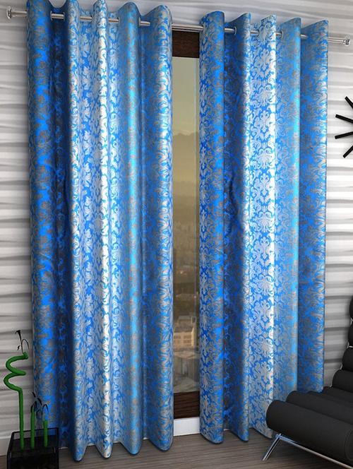 Set of 2 Polyester Long Door Curtains - 15498322 - Standard Image - 1