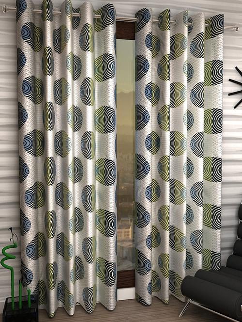 Set of 2 Polyester Long Door Curtains - 15498326 - Standard Image - 1