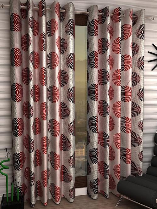 Set of 2 Polyester Long Door Curtains - 15498336 - Standard Image - 1