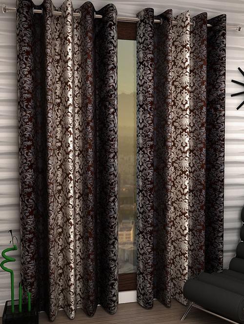 Set of 2 Polyester Long Door Curtains - 15498344 - Standard Image - 1