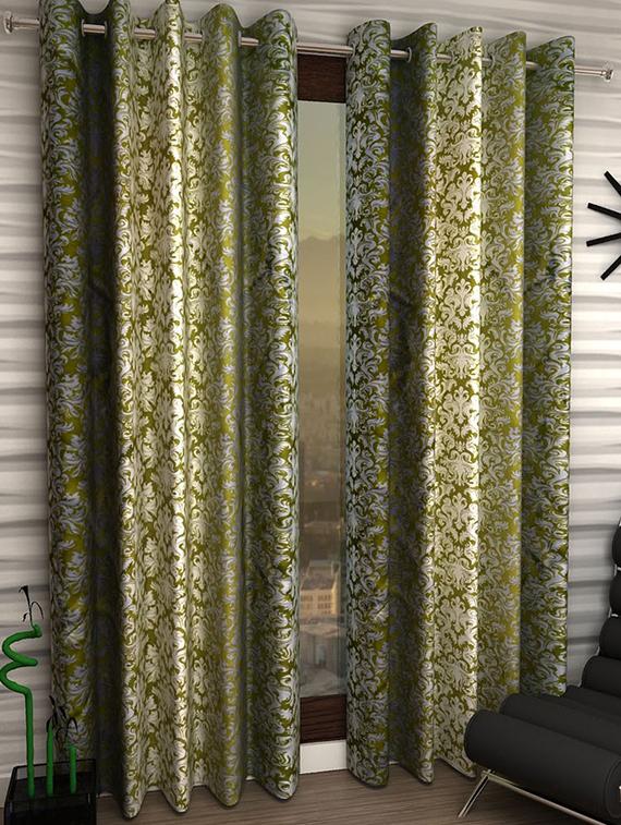 Set of 2 Polyester Long Door Curtains - 15498346 - Zoom Image - 1
