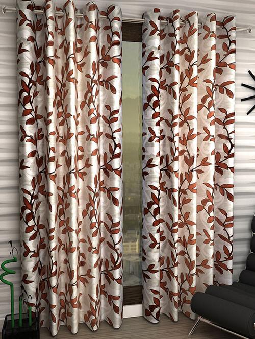 Set of 8 Polyester Long Door Curtains - 15498349 - Standard Image - 1