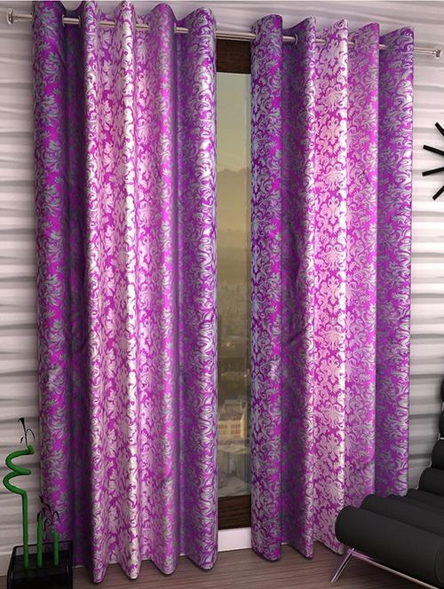 Set of 8 Polyester Long Door Curtains - 15498373 - Standard Image - 1