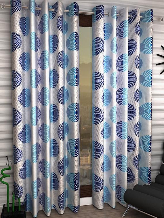Set of 2 Polyester Long Door Curtains - 15498376 - Zoom Image - 1