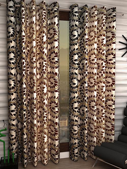 Set of 2 Polyester Long Door Curtains - 15498386 - Standard Image - 1