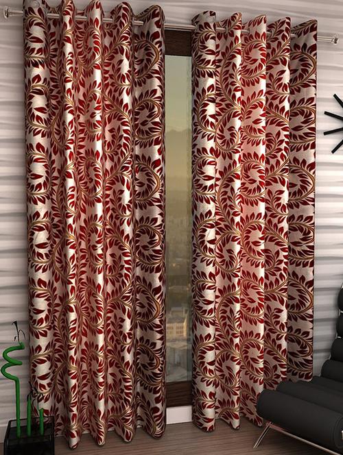 Set of 2 Polyester Long Door Curtains - 15498388 - Standard Image - 1