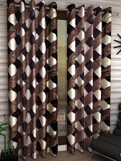 Set of 2 Polyester Long Door Curtains - 15498414 - Standard Image - 1