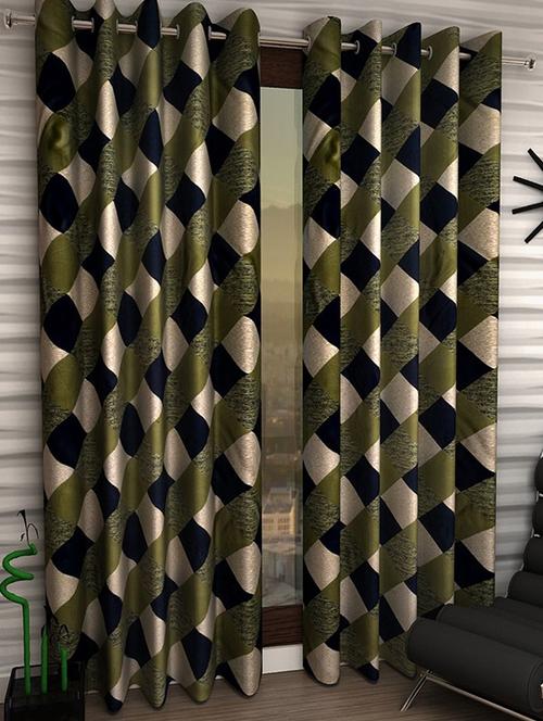 Set of 2 Polyester Long Door Curtains - 15498418 - Standard Image - 1
