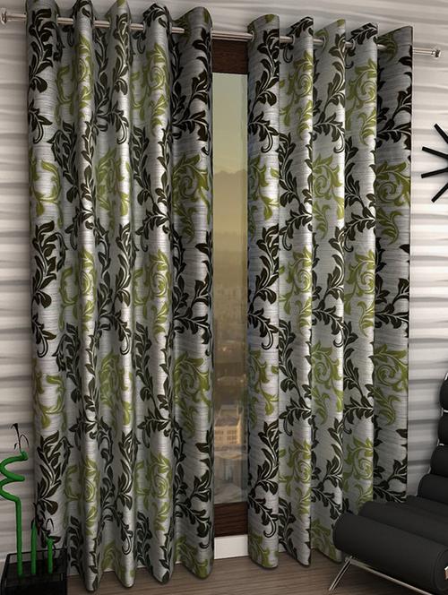 Set of 8 Polyester Long Door Curtains - 15498425 - Standard Image - 1