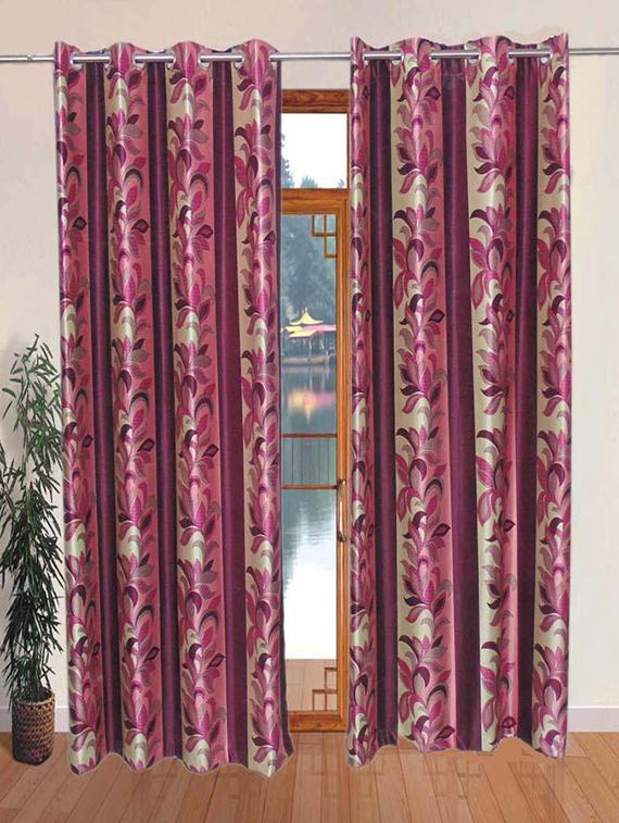 Set of 8 Polyester Long Door Curtains - 15498439 - Zoom Image - 1