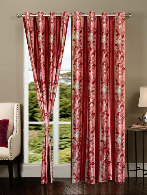 Set of 8 Polyester Long Door Curtains - 15498441 - Standard Image - 1