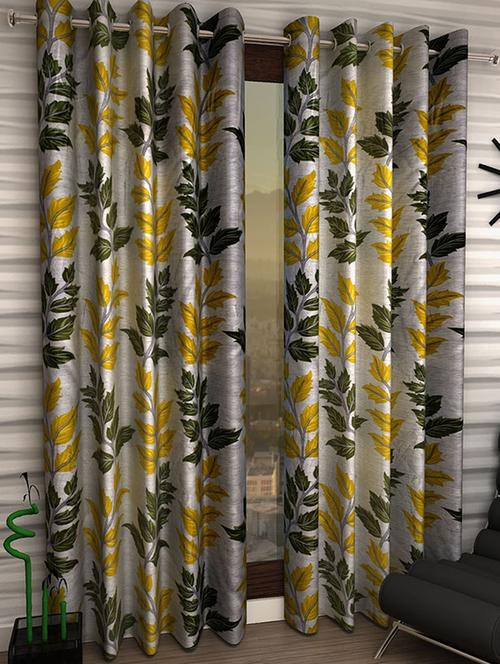Set of 8 Polyester Long Door Curtains - 15498469 - Standard Image - 1