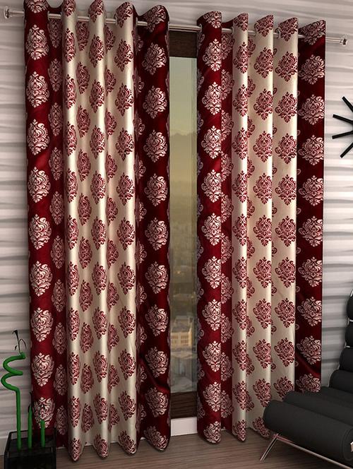 Set of 4 Polyester Long Door Curtains - 15498493 - Standard Image - 1