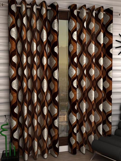 Set of 4 Polyester Long Door Curtains - 15498507 - Standard Image - 1