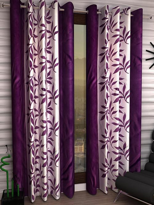 Set of 4 Polyester Long Door Curtains - 15498513 - Standard Image - 1