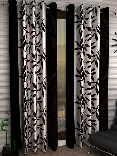 Set of 4 Polyester Long Door Curtains - 15498525 - Standard Image - 1