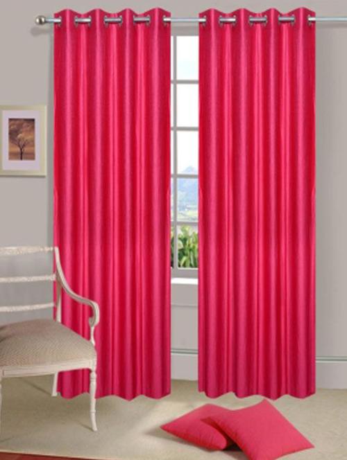 Set of 6 Polyester Long Door Curtains - 15498555 - Standard Image - 1