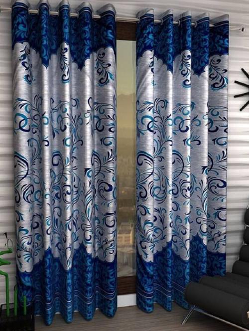 Set of 6 Polyester Long Door Curtains - 15498558 - Standard Image - 1