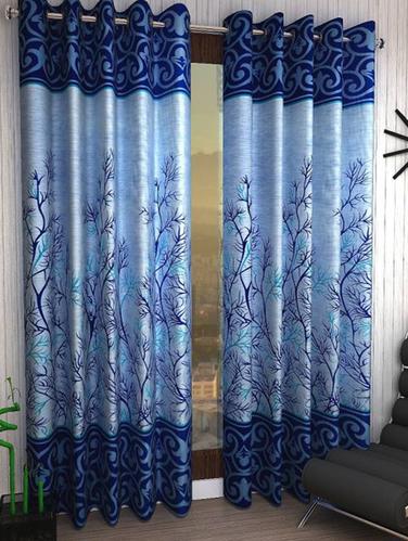 Set of 6 Polyester Long Door Curtains - 15498568 - Very Small Image - 1