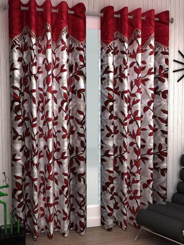 Set of 6 Polyester Long Door Curtains - 15498569 - Very Small Image - 1