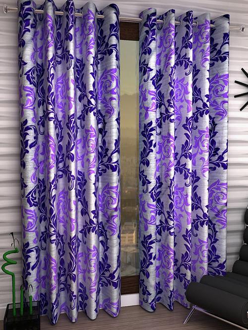 Set of 6 Polyester Long Door Curtains - 15498573 - Standard Image - 1