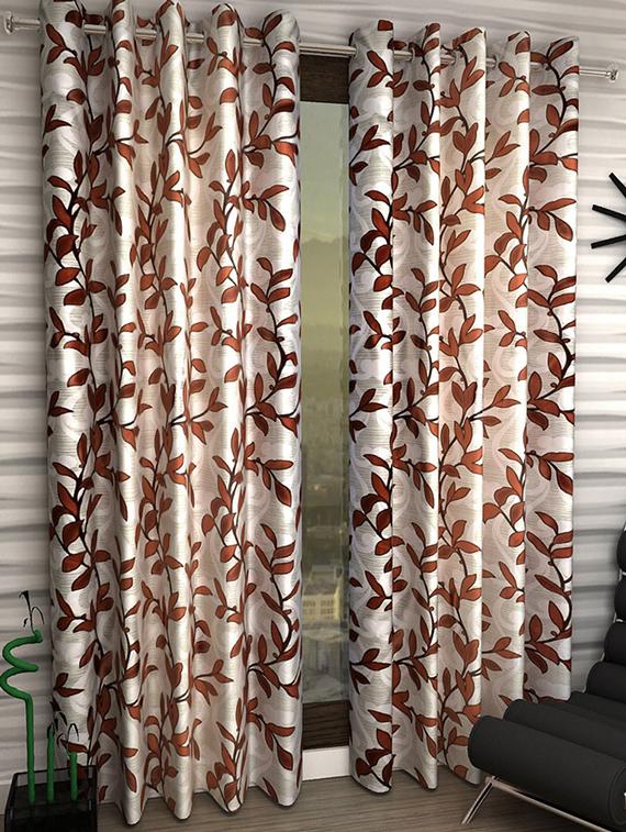 Set of 6 Polyester Long Door Curtains - 15498574 - Zoom Image - 1