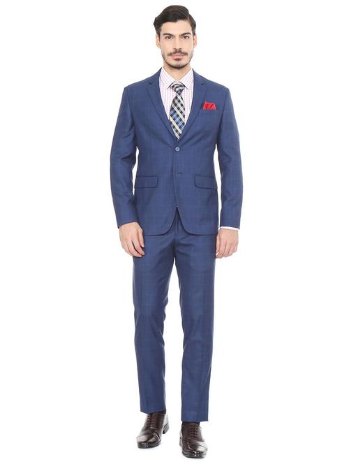 blue polyester blend suit - 15498628 - Standard Image - 1