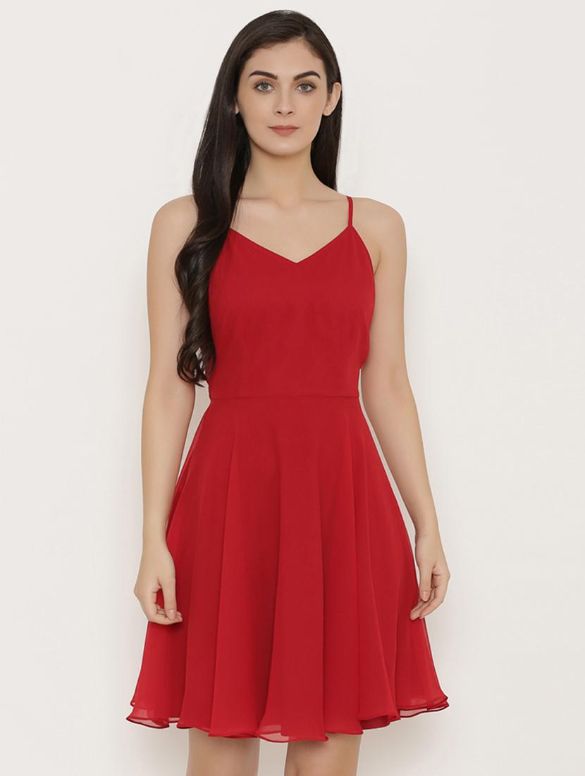 tie back skater dress - 15498673 - Zoom Image - 1