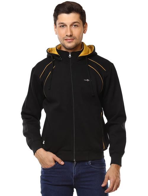 black cotton sweatshirt - 15498695 - Standard Image - 1