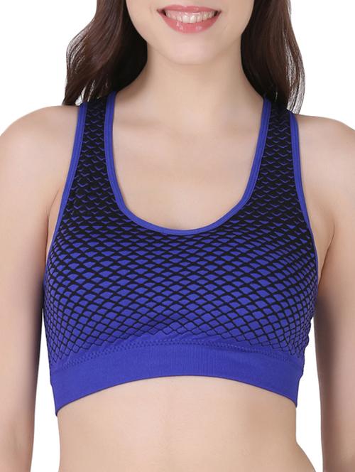 Racer-back geometric bra - 15498916 - Very Small Image - 1