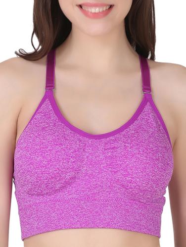 Purple racer-back bra - 15498918 - Very Small Image - 1