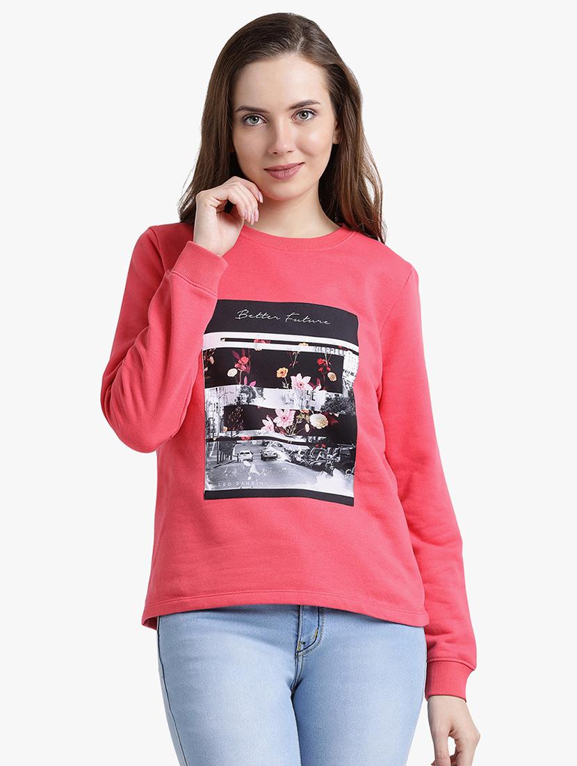 graphic chest print sweatshirt - 15498926 - Zoom Image - 1