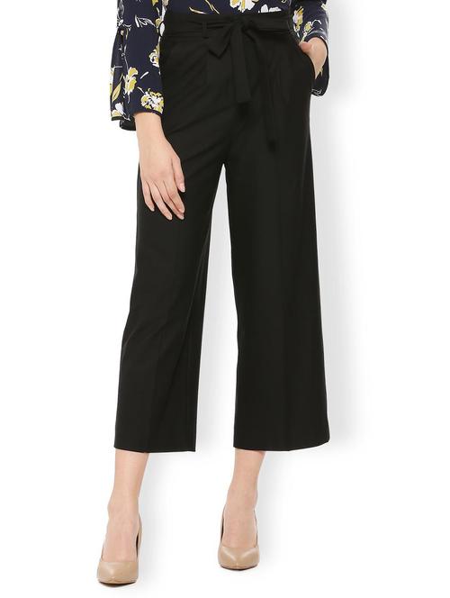 bow detail wide leg trouser - 15498957 - Standard Image - 1