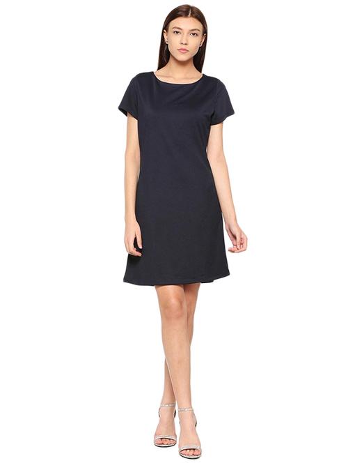 back lace paneled a-line dress - 15498968 - Standard Image - 1