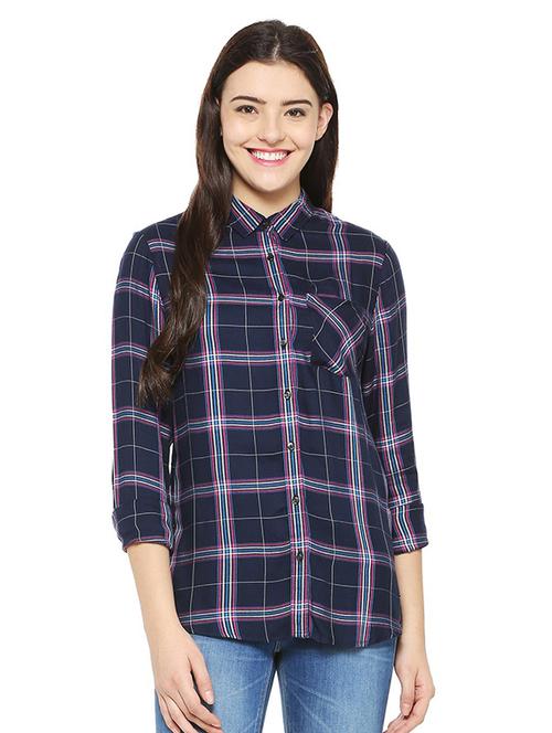 pocket patch checkered shirt - 15498980 - Standard Image - 1