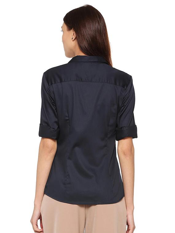 navy blue regular shirt - 15498986 - Zoom Image - 2