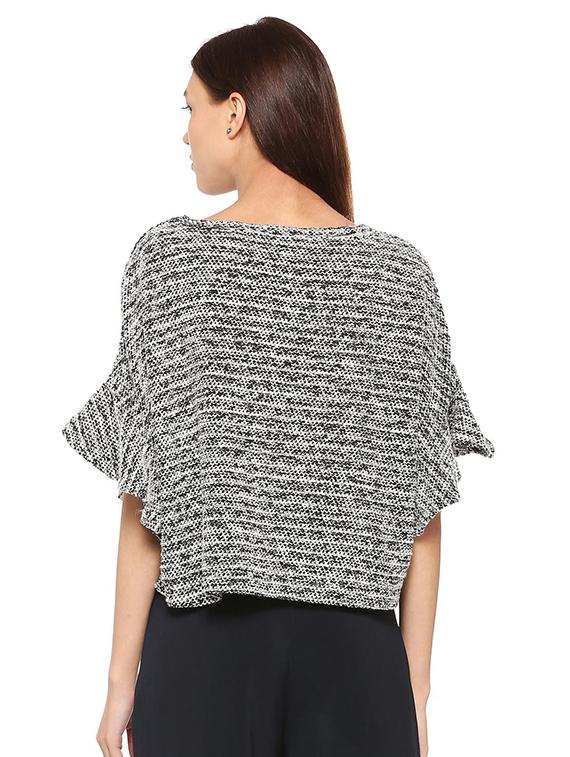 bat wing sleeved regular top - 15499026 - Zoom Image - 2