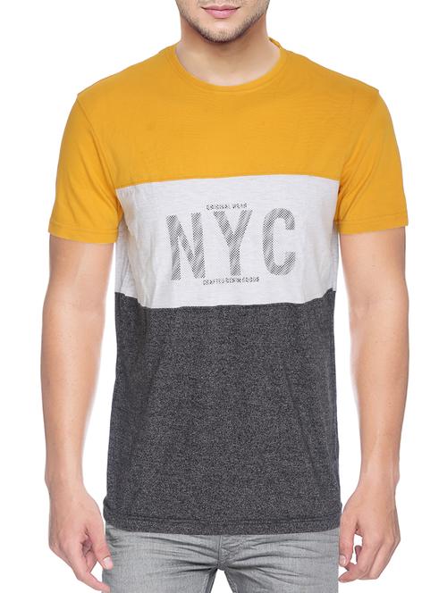 multicolor cotton blend cut and sew tshirt - 15500118 - Standard Image - 1